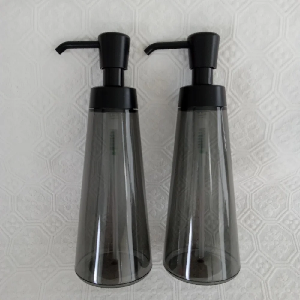 TARGET Room Essentials Plastic Black Soap/Lotion dispensers *NEW Set of 2.